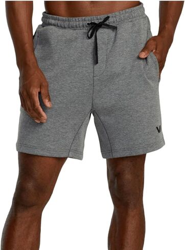 RVCA Sport Men's Tech Fleece Elastic Waist Shorts 18" in Saudi Arabia