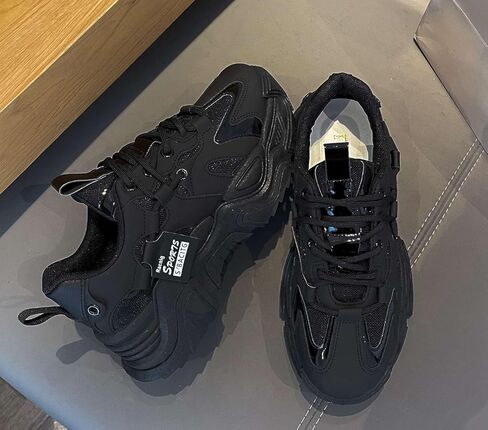 Women's Fashion Comfort Sport Breathable Mesh Platform Sneakers Casual Running Walking Shoes 5.5-8.5 in Saudi Arabia