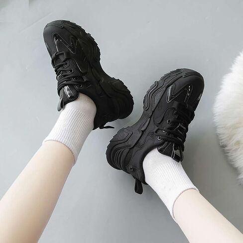 Women's Fashion Comfort Sport Breathable Mesh Platform Sneakers Casual Running Walking Shoes 5.5-8.5 in Saudi Arabia