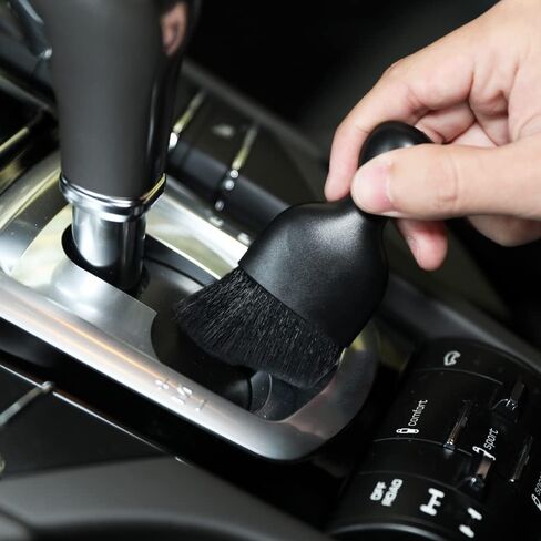 Zlirfy Car Interior Detailing Brush,Car Cleaning Brush Dust Collectors,Soft Bristle Cleaning Brush Car Detailing Brush Dusting Brush,Car Interior Cleaning Tool Auto Detail Brush (Black) in Saudi Arabia