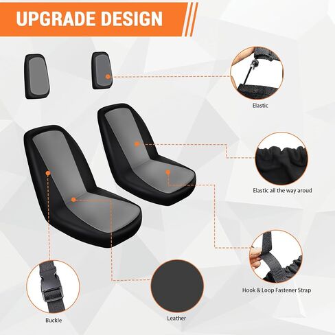 UTV Seat Covers Compatible with 2004-2021 Yamaha Rhino 700 660 450 Micro Fiber Leather Waterproof Seat Covers for Rhino Accessories in Saudi Arabia