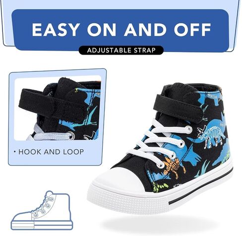 Kids Toddler Sneakers Girls Boys High Top Canvas Shoes Unisex-Child Casual Shoes in Kuwait