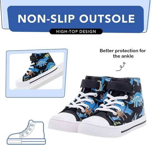 Kids Toddler Sneakers Girls Boys High Top Canvas Shoes Unisex-Child Casual Shoes in Kuwait