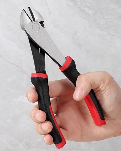IGAN 7-inch Wire Cutters, Spring-loaded Side Cutters Dikes, Ultra Tough and Durable Diagonal Cutting Pliers in CRV Steel, Heavy Duty Cutting Pliers for Electrical, Artificial Flowers and Homes in Saudi Arabia