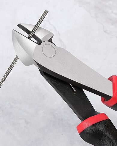 IGAN 7-inch Wire Cutters, Spring-loaded Side Cutters Dikes, Ultra Tough and Durable Diagonal Cutting Pliers in CRV Steel, Heavy Duty Cutting Pliers for Electrical, Artificial Flowers and Homes in Saudi Arabia