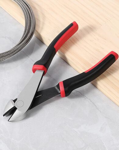 IGAN 7-inch Wire Cutters, Spring-loaded Side Cutters Dikes, Ultra Tough and Durable Diagonal Cutting Pliers in CRV Steel, Heavy Duty Cutting Pliers for Electrical, Artificial Flowers and Homes in Saudi Arabia