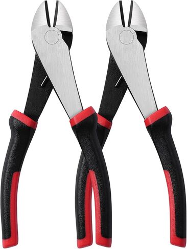 IGAN 7-inch Wire Cutters, Spring-loaded Side Cutters Dikes, Ultra Tough and Durable Diagonal Cutting Pliers in CRV Steel, Heavy Duty Cutting Pliers for Electrical, Artificial Flowers and Homes in Saudi Arabia