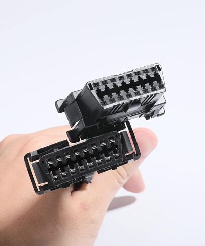 YAKEFLY 1FT Thick Wire Underdash Splitter Cable,OBDII 16 Pin Splitter Extension,16pins Male 1 to 2 Female Splitter Y Cable 20awg Thick Wire Underdash Splitter Cable,Fits for Most Cars in Saudi Arabia