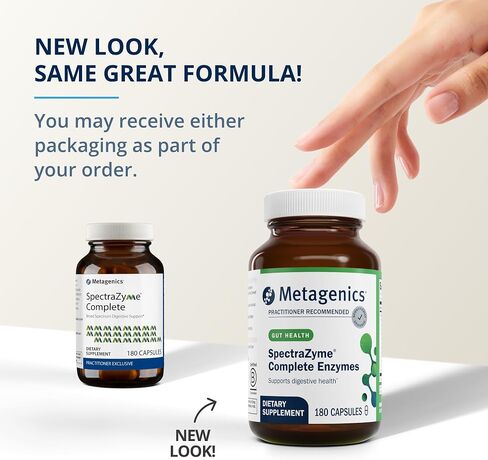 Metagenics SpectraZyme Complete Enzyme Complex - Digestive Enzymes Supplement - Digestive Health for Men & Women* - Non-GMO - 180 Capsules in Saudi Arabia