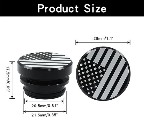 Car Cigarette Lighter Plug Cover,Billet Aluminum Cigarette Lighter Button,Waterproof Dustproof Car Lighter Accessories for Most Vehicles and Boats with 12 Volt Power Source (Flag/Black) in Saudi Arabia