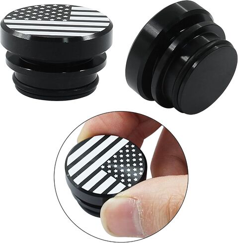 Car Cigarette Lighter Plug Cover,Billet Aluminum Cigarette Lighter Button,Waterproof Dustproof Car Lighter Accessories for Most Vehicles and Boats with 12 Volt Power Source (Flag/Black) in Saudi Arabia