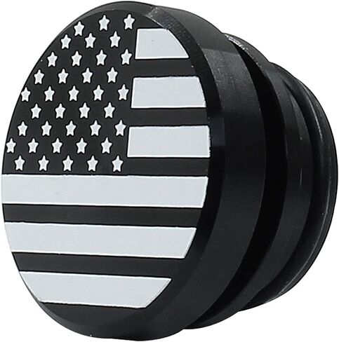 Car Cigarette Lighter Plug Cover,Billet Aluminum Cigarette Lighter Button,Waterproof Dustproof Car Lighter Accessories for Most Vehicles and Boats with 12 Volt Power Source (Flag/Black) in Saudi Arabia