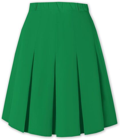 Cromoncent Girls Women's High Waist A-Line Long Pleated Skirts, 6 Years - US 4XL in Kuwait