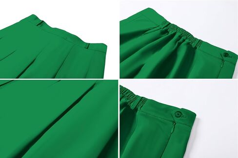 Cromoncent Girls Women's High Waist A-Line Long Pleated Skirts, 6 Years - US 4XL in Kuwait