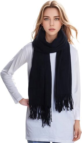 Winter Scarf Cashmere Scarf for Women, Pashmina Shawls Wraps for Evening Dresses Long Large Warm Soft Scarves in Kuwait