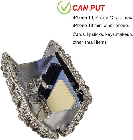 HUANG ZHUANG Bling Elegant Crystal Clutch Purse Luxury Rhinestone Evening Bag Prom Women Party Wedding Handbag in Saudi Arabia