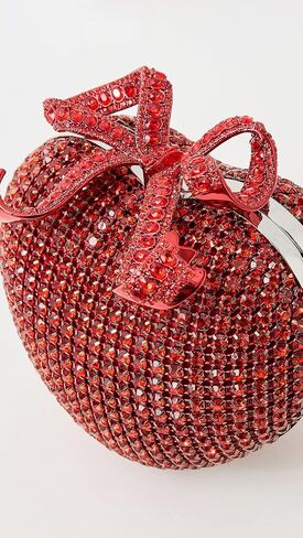 Self Portrait Women's Red Crystal Heart Clutch in Kuwait