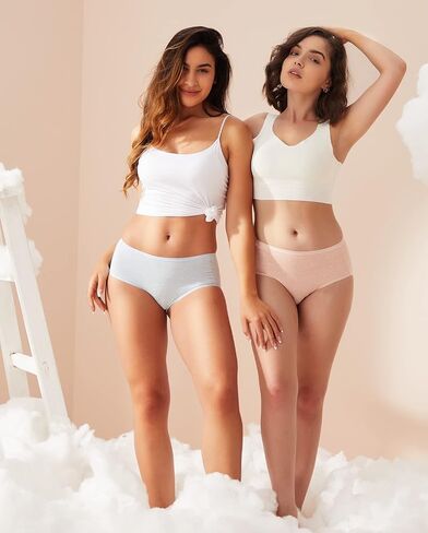 Cotton Women's Underwear Breathable Full Briefs Soft Panties Comfort Underpants Ladies Panties 4 Pack in Saudi Arabia