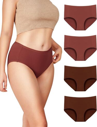 Cotton Women's Underwear Breathable Full Briefs Soft Panties Comfort Underpants Ladies Panties 4 Pack in Saudi Arabia