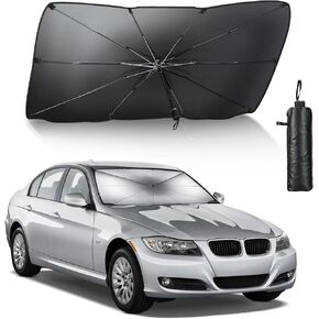 [2024 Upgrade] Twignet Windshield Sunshade Car Foldable, UV Ray Reflector Auto Front Window Sun Shade Visor Shield Shade,Keeps Vehicle Cool, Suitable Most Vehicles (57 in x 31 in)