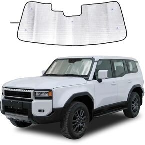 Windshield Sunshade Fit for Toyota Land Cruiser 250 Prado 2024 2025, Folding Car Sun Shade for Front Window, Auto Sun Protection Visors Blocks UV Rays and Keeps Vehicle Cool
