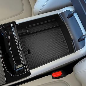 SHAOHAO for 2025 Hyundai Tucson Lower Organizer Compatible with 2025 Hyundai Tucson Accessories 2025 Tucson Limited Under Console Organizer Tray Tucson 2025 Secondary Storage Box Tray with Cup Holder