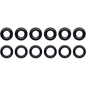 JA&MIU 12 PCS Fuel Injector O-Ring Set, O-Ring Injector Rebuild Kit, Universal Repair Kit for Various Vehicle Model, 6 Upper Viton O-Rings & 6 Lower Viton O-Rings, Replacement 217-1588