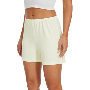 MANCYFIT Pettipants Half Slip for Women Shorts Culotte Split Bloomers Loose Pajama Pants 4" Inseam