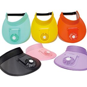 Sun Visors Hat with Fan for Women - Fan Visor Hat - Three-Speed Adjustment and Large Area Sun Protection
