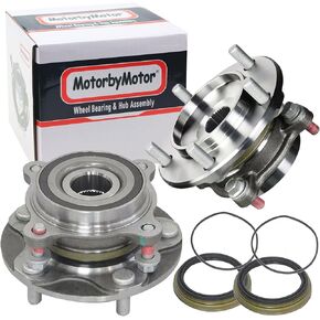 950-002 Front Wheel Bearing Hub Assembly 4WD with 5 Lugs Fits for 2008-2018 Toyota Sequoia, 2005-2018 Toyota Tundra Wheel Hub Bearing Assembly (4x4)-2pc Set