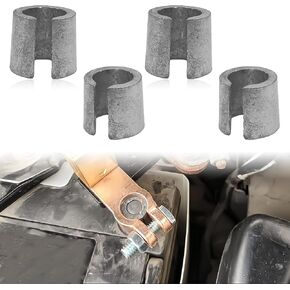 زوجان من حشوات عمود البطارية - محول طرفي بطارية من سبائك الرصاص العالمي للبريد الإيجابي والسلبي، محولات عمود محول طرفية بطارية السيارة، ملحقات السيارة in Kuwait