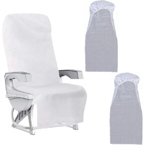 3 Pack Disposable Airplane Seat Cover Non-Woven Fabric Public Seat Covers Protective Wrap for Travel Trip Train Bus Rental Car Plane Office Movie Theatre Cinema Oversea Flight