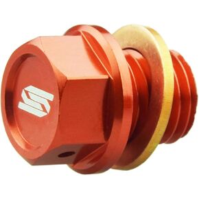 SCAR Magnetic Oil Drain Plug Bolt compatible with KTM SX SXF EXC EXCF 50 65 85 125 150 250 300 350 450 500 00-25 HUSQVARNA TC TE TX FE TC FC FX FS 501 14-25 GASGAS MC MCF EC ECF EX EXF 21-25 - Blue