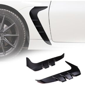 Front Fender Side Air Flow Fender Vent Cover Trim Compatible with Subaru BRZ ZD8 Toyota 86 GR86 2022 2023 2024,ABS Side Wing Air Vent Hood Intake Hole Grille Spoiler Trim Accessories (Piano Black)