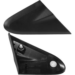 TOP-VIGOR Compatible with Chevrolet Sonic 2012 2013 2014 2015 2016 2017 2018 2019 2020, 1pcs Front Right Mirror Corner Triangle Fender Cover – Black Rearview Triangle Trim Panel for Right Side95461590