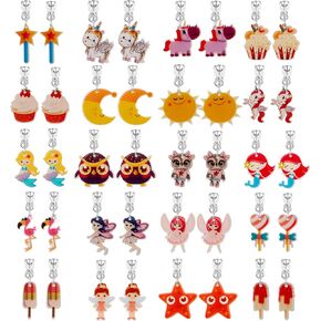 20 زوجًا من الأقراط المشبكية للفتيات من سن 10 إلى 12 - أقراط لطيفة لا تسبب الحساسية للأطفال - أقراط عيد القديس باتريك هدية عيد الميلاد للفتيات بعمر 8 سنوات in Kuwait