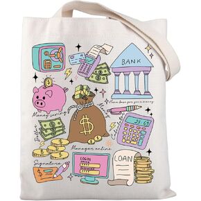 Banker Tote Bag Banker Gifts Funny Banker Gift Financial Analyst Gifts Loan Officer Gift Lender Gift Mortgage Consultant Gift