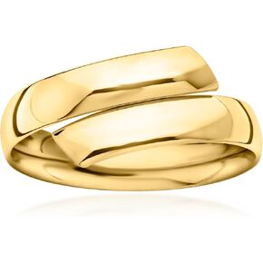 Ross-Simons Italian 18kt Yellow Gold Bypass Ring