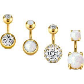 VCMART Belly Button Ring Short Bar Belly Ring Short Belly Button Rings Surgical Steel 6mm Belly Rings for Women Small Belly Button Piercing Navel Rings Piercing Jewelry