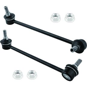 BOXI - Pair Front Sway Bars for Kia Rio 2003 2004 2005 2 Stabilizer Sway Bar End Links Replacement K750014 K750015