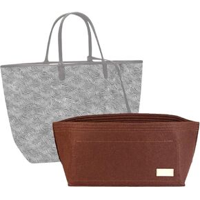 jiesinlov Felt Bag Organizer Insert for Handbags, Inner Bag Fit for Geya Small Tote (Black)