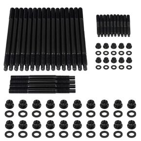 12-Point Cylinder Gasket Head Stud Bolts Nuts Kit Compatible with 97-03 Chevy LS1 LQ9 LS6 4.8L 5.3L 5.7L 6.0L Engines