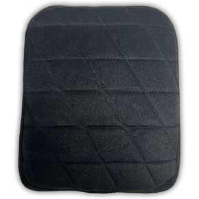 Motorcycle Gel Seat Pad for Rear Passenger Seat Comfort with Memory Foam Pain Relief on Long Rides, Easy Install (PS200), PS100 9X7, Black