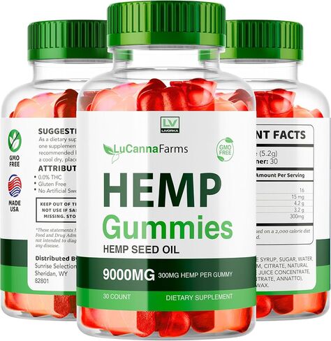 (5 عبوات) علكات القنب من LuCanna Farms، مزارع LuCana مع القنب الطبيعي 9000 مجم، علكات LuCana Farms Strawberry، LuCana Farms G، Lu LuCana Farms، 300 مجم لكل علكة لمدة 5 أشهر in Kuwait