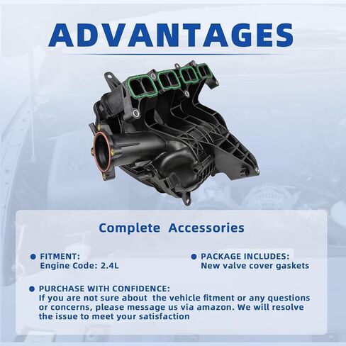MITZONE Intake Manifold Compatible with Mazda 2013 2014 2015 2016 2017 2018 3 CX-3 CX-5 2.0L in Saudi Arabia