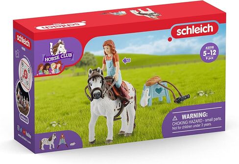 Schleich Horse Club, 9-Piece Playset, Horse Toys for Girls and Boys 5-12 Years Old Mia and Spotty in Saudi Arabia
