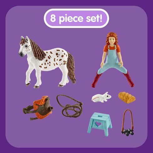 Schleich Horse Club, 9-Piece Playset, Horse Toys for Girls and Boys 5-12 Years Old Mia and Spotty in Saudi Arabia