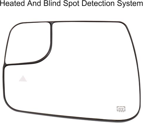 Driver Side Mirror Replacement for 2019 2020 2021 2022 2023 Dodge Ram 1500 2500 with BSD Heated Left Side Mirror Glass Replacement w/o Atuo Dimming in Saudi Arabia