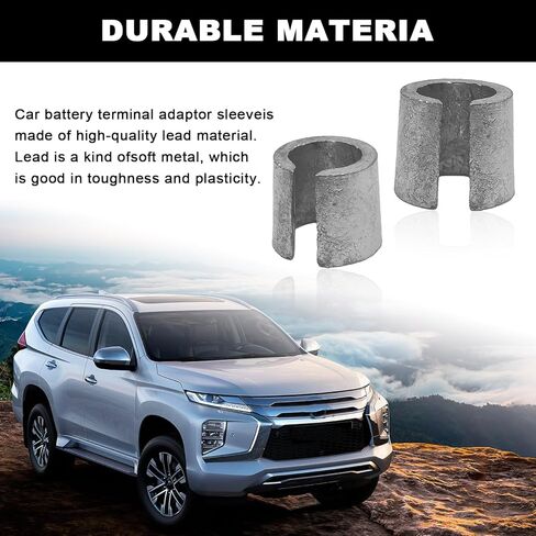 زوجان من حشوات عمود البطارية - محول طرفي بطارية من سبائك الرصاص العالمي للبريد الإيجابي والسلبي، محولات عمود محول طرفية بطارية السيارة، ملحقات السيارة in Kuwait