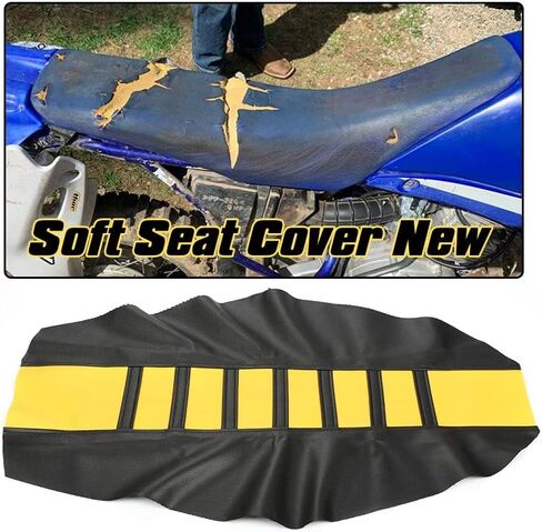 G-PLUS Dirt Bike Seat Cover, Compatible with Honda CR125R CR250R CR500R CR80R CRF100F CRF125F CRF150F Dirt Pit Bike Motocross Motorcycle Seat Soft Rubber Cushion Protector Covers (Red) in Saudi Arabia
